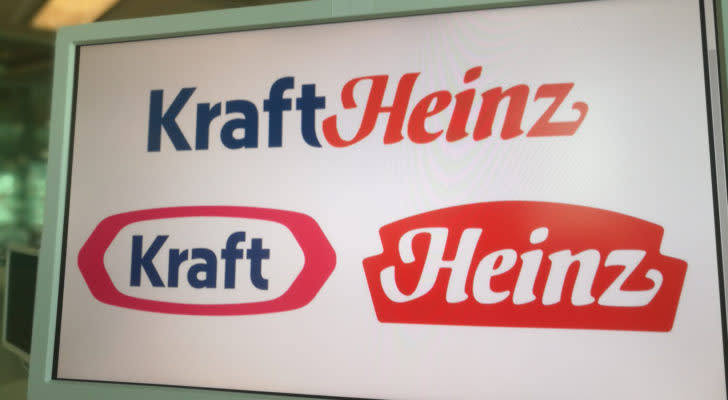 A photo of both the Kraft and Heinz logo