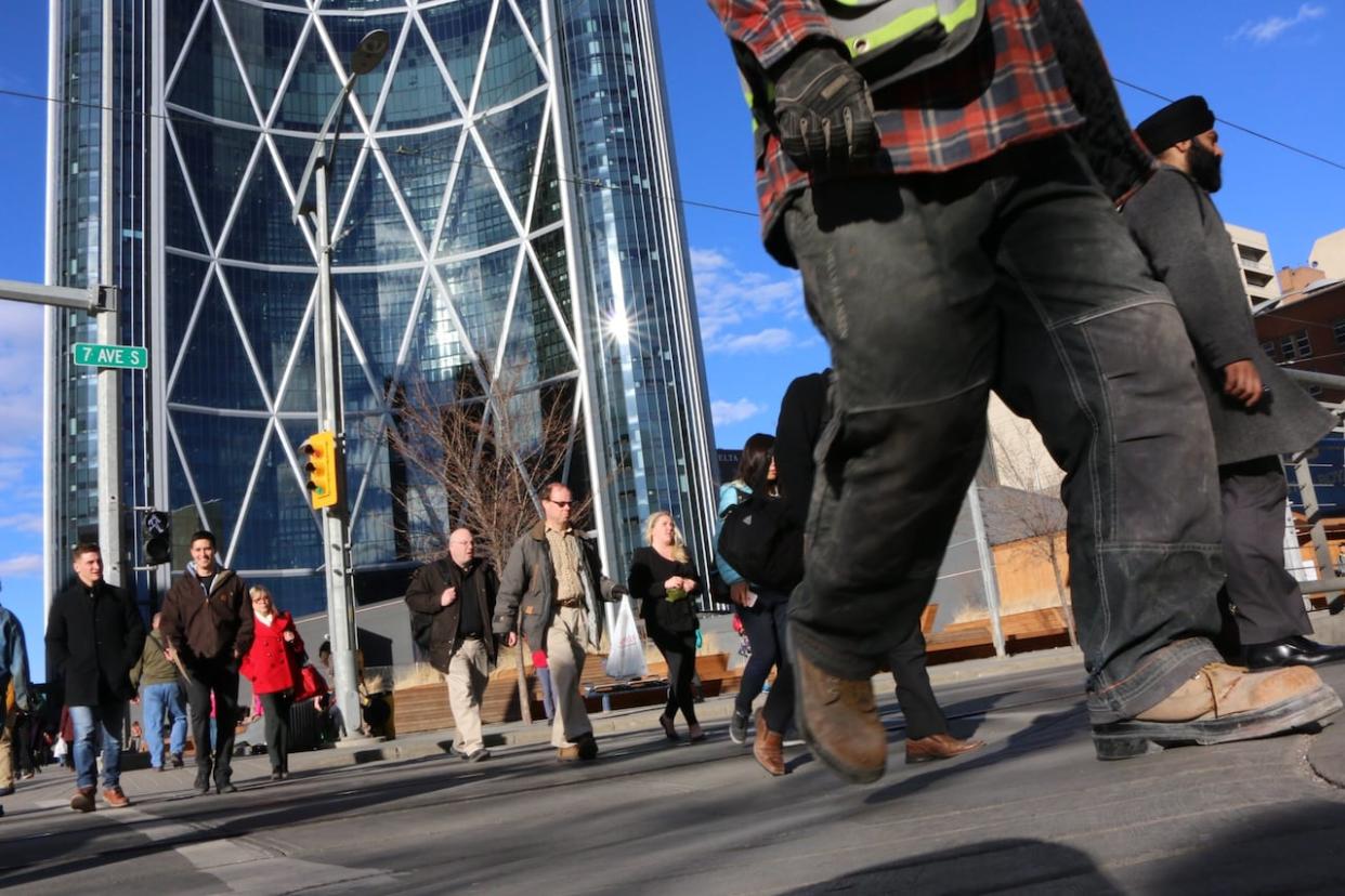A stampede of people to Alberta has seen Calgary reach record levels of employment — and surging levels of unemployment — at the same time. (Evelyne Asselin/CBC - image credit)
