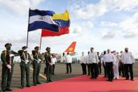 Venezuelan President Nicolas Maduro arrives in Managua, on January 10, 2022 to attend the inauguration of Daniel Ortega (AFP/Zurimar CAMPOS)