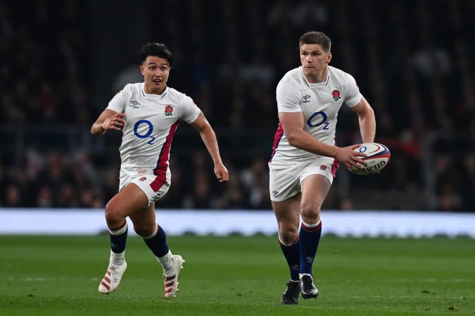 Marcus Smith and Owen Farrell will likely form the 10-12 axis for England in Australia (AFP via Getty Images)
