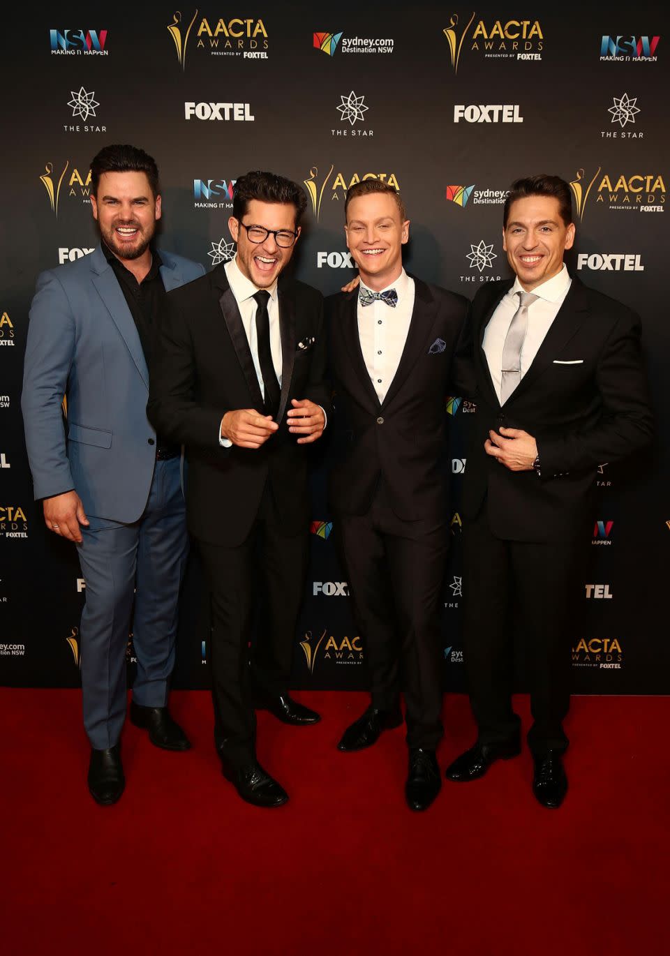 Rob hit the 2016 AACTA Awards red carpet with fellow actors. Source: Getty