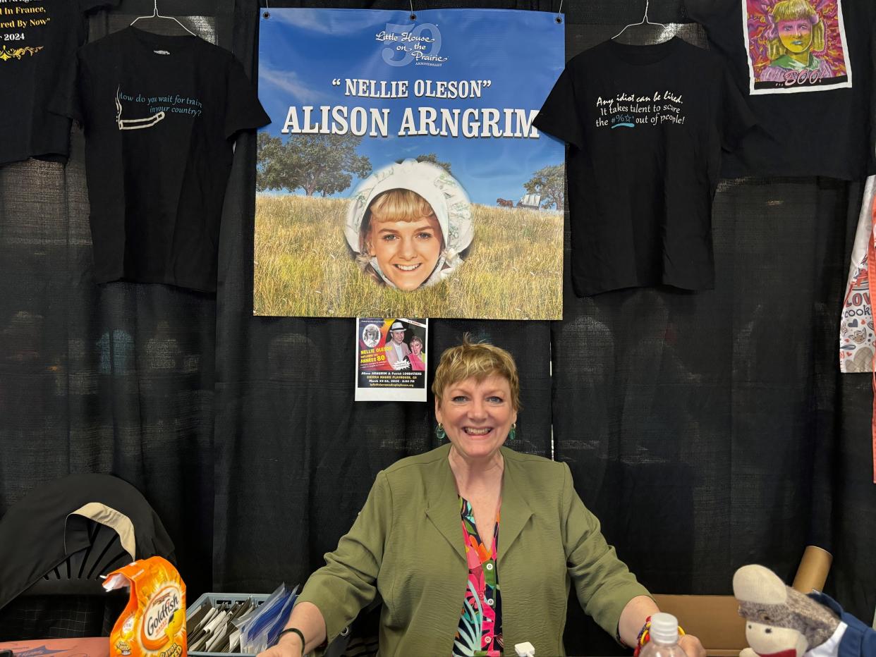 Alison Arngrim played Nellie Oleson on "Little House on the Prairie" and had fans laughing all weekend at the Little House on the Prairie 50th reunion in Simi Valley.