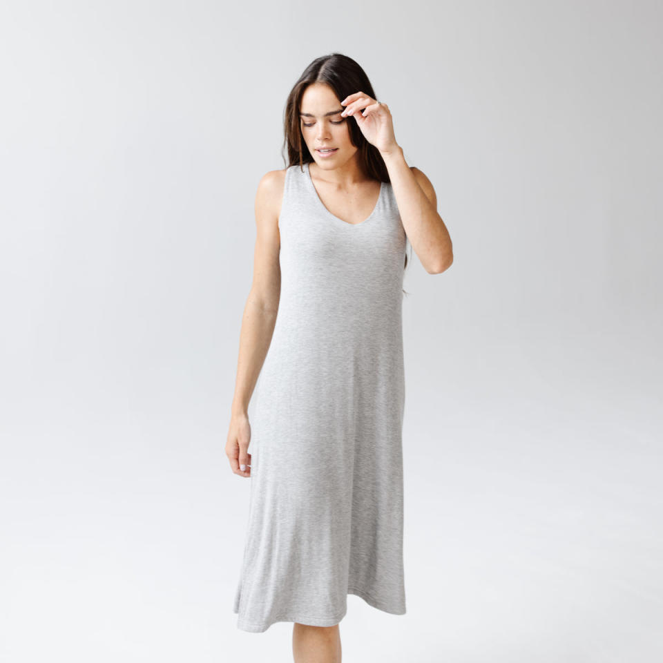 <p><a href="https://go.redirectingat.com?id=74968X1596630&url=https%3A%2F%2Fcozyearth.com%2Fproducts%2Frib-knit-bamboo-vneck-tank-lounge-dress%3Fvariant%3D40339156041908&sref=https%3A%2F%2Fwww.cosmopolitan.com%2Flifestyle%2Fg43962551%2Fbest-cooling-pajamas%2F" rel="nofollow noopener" target="_blank" data-ylk="slk:Shop Now;elm:context_link;itc:0;sec:content-canvas" class="link ">Shop Now</a></p><p>Rib-Knit Bamboo V-Neck Tank Lounge Dress</p><p>$124.00</p><p>cozyearth.com</p><span class="copyright">Cozy Earth</span>