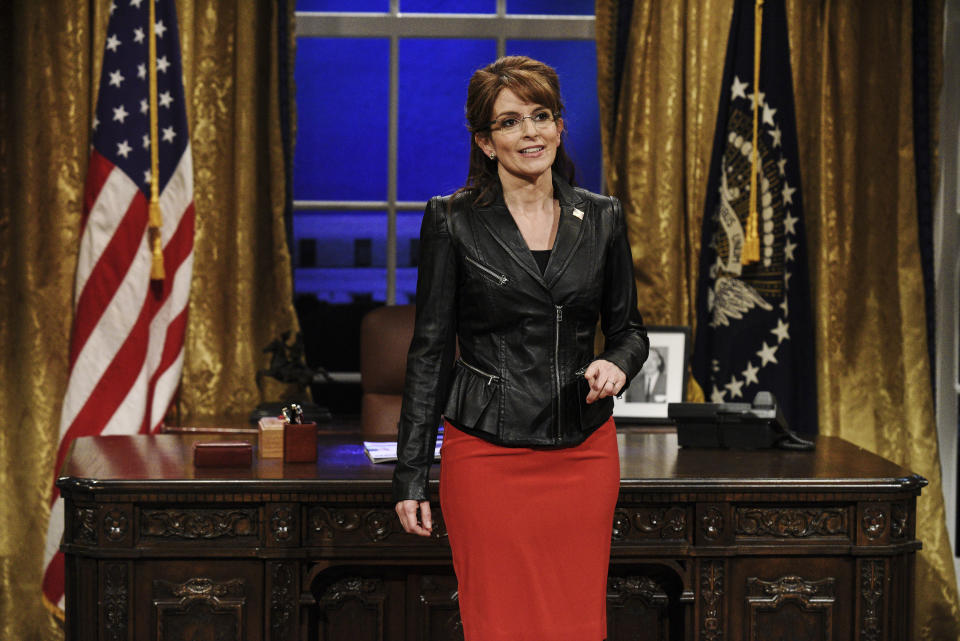 Tina Fey as Sarah Palin on "Saturday Night Live." (Photo: NBC via Getty Images)