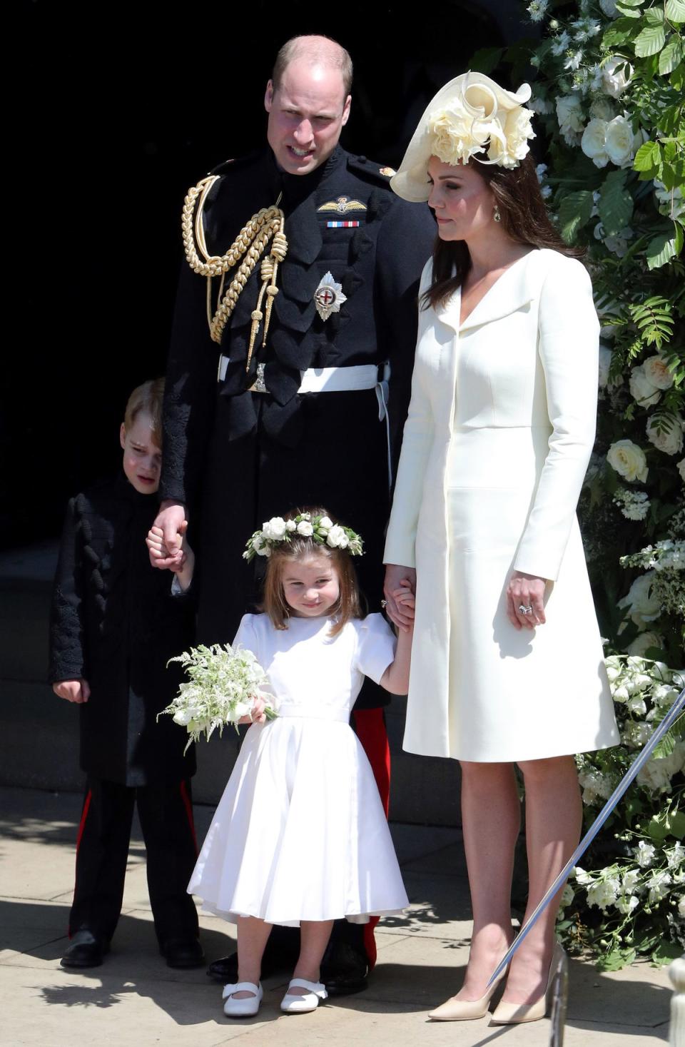 Princess Kate allegedly told Meghan Markle that Princess Charlotte’s bridesmaid dress was ‘too big, too long, too baggy’ (Getty Images)