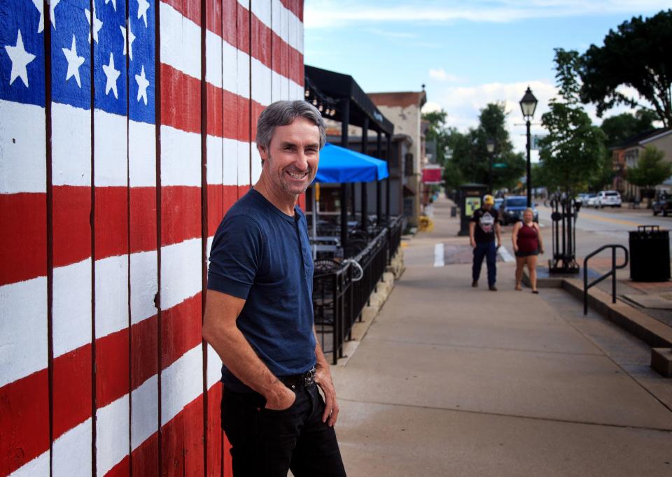 Mike Wolfe of American Pickers fame stands for a photo in LeClaire, where his store Antique Archaeology is located June 27, 2018.