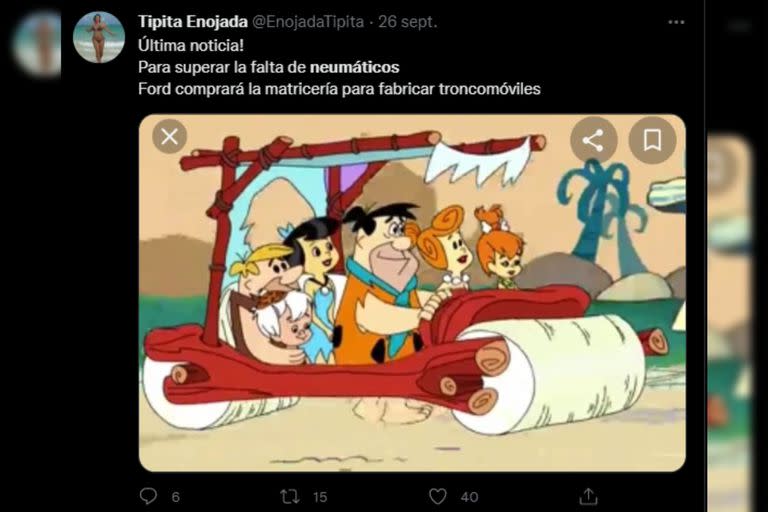 Las bromas no faltaron en cuanto a opciones de vehículos (Captura Twitter)