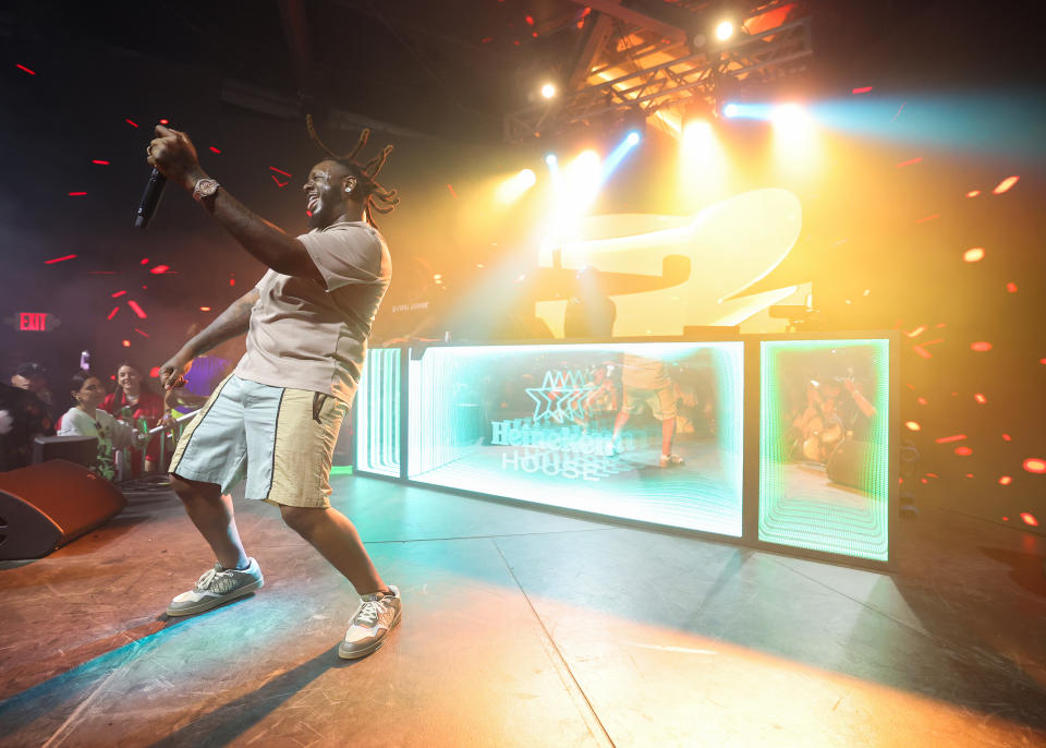 T-Pain performs at the Heineken House at the 2024 Coachella Valley Music and Arts Festival
