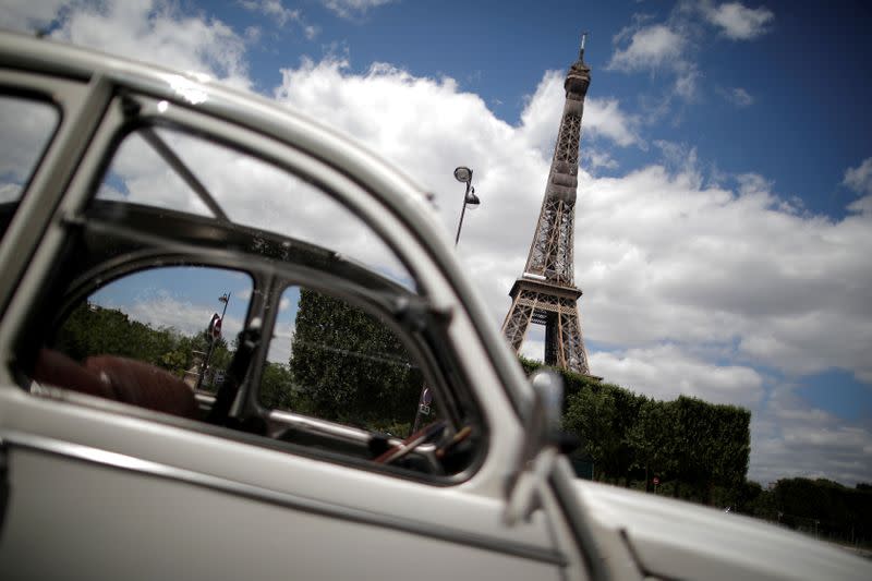 FILE PHOTO: Paris iconic 2CV tours feel brunt of COVID-19 impact on tourism