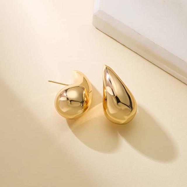 Gold Stud Earrings - Sloane