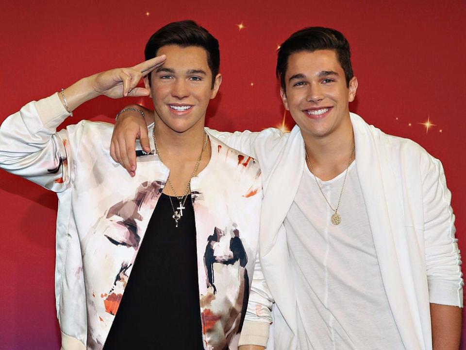 austin mahone and wax figure