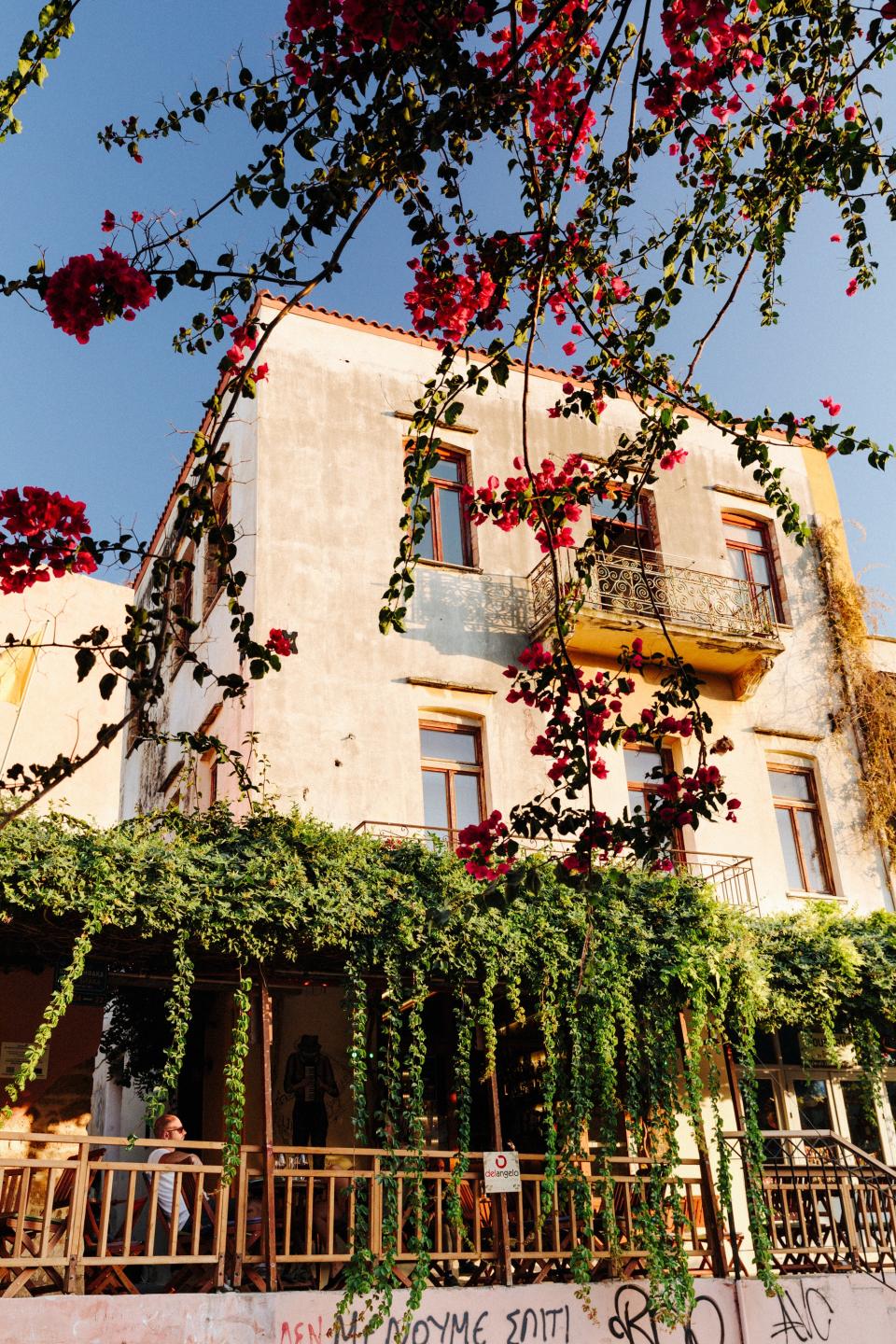 A lush corner in Chania