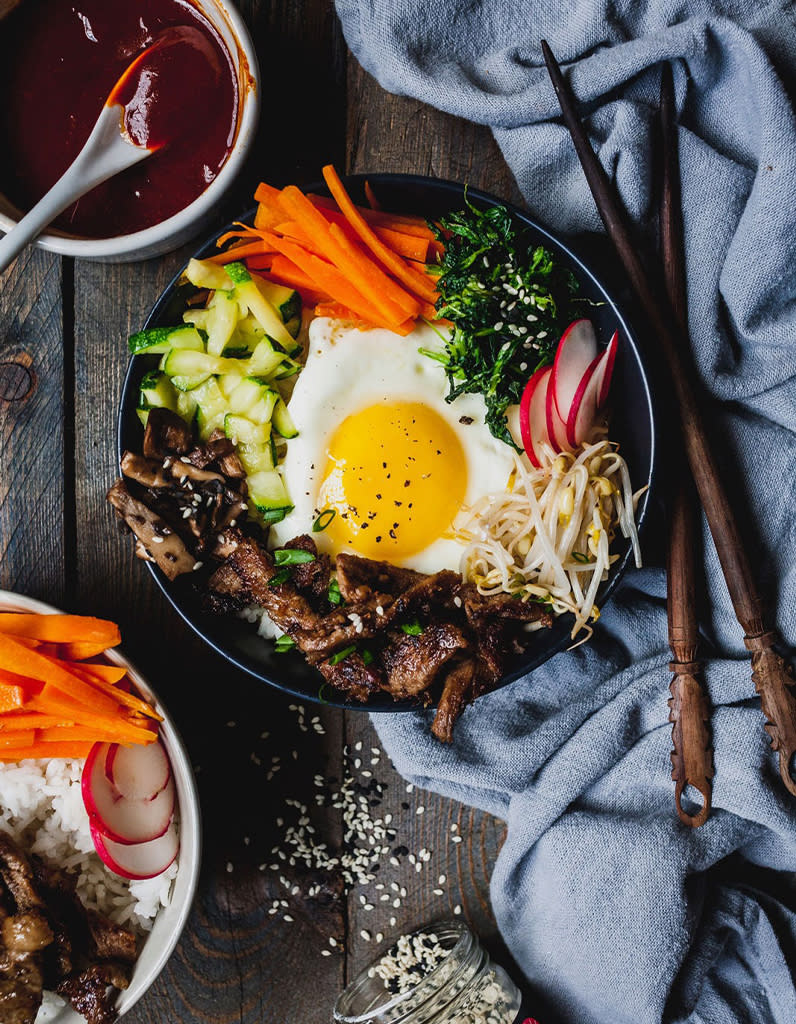 Bibimbap au boeuf