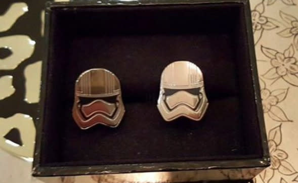 But we sense Joe was just excited for an excuse to wear these Stormtrooper cufflinks.