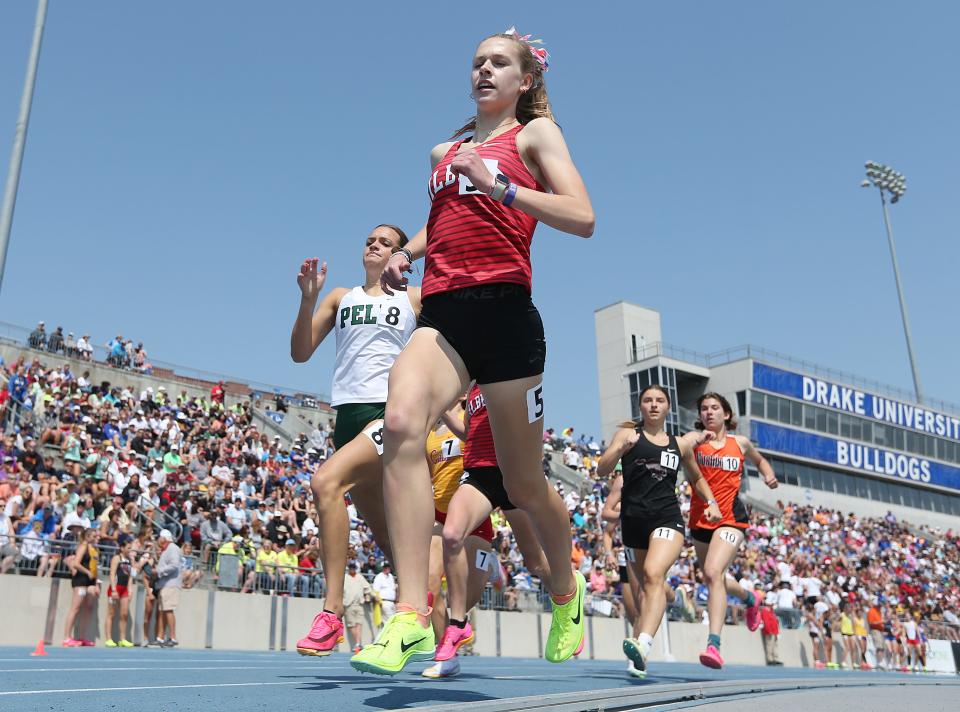Gilbert junior Sarah Feddersen took third in the 3A girls 800-meter relay at last year's state co-ed track and field meet.