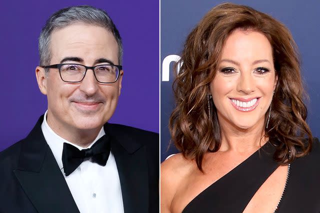 <p>Allen J. Schaben / Los Angeles Times via Getty; Isaiah Trickey/FilmMagic</p> John Oliver and Sarah McLachlan