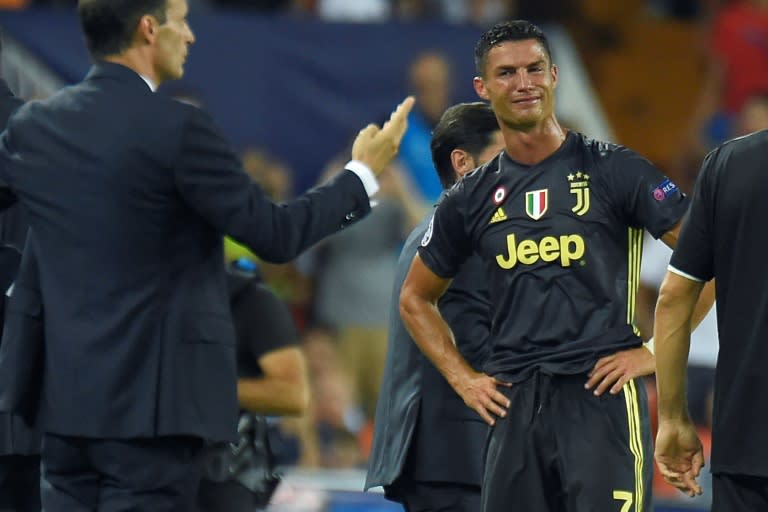 Cristiano Ronaldo received his first Champions League red card against Valencia