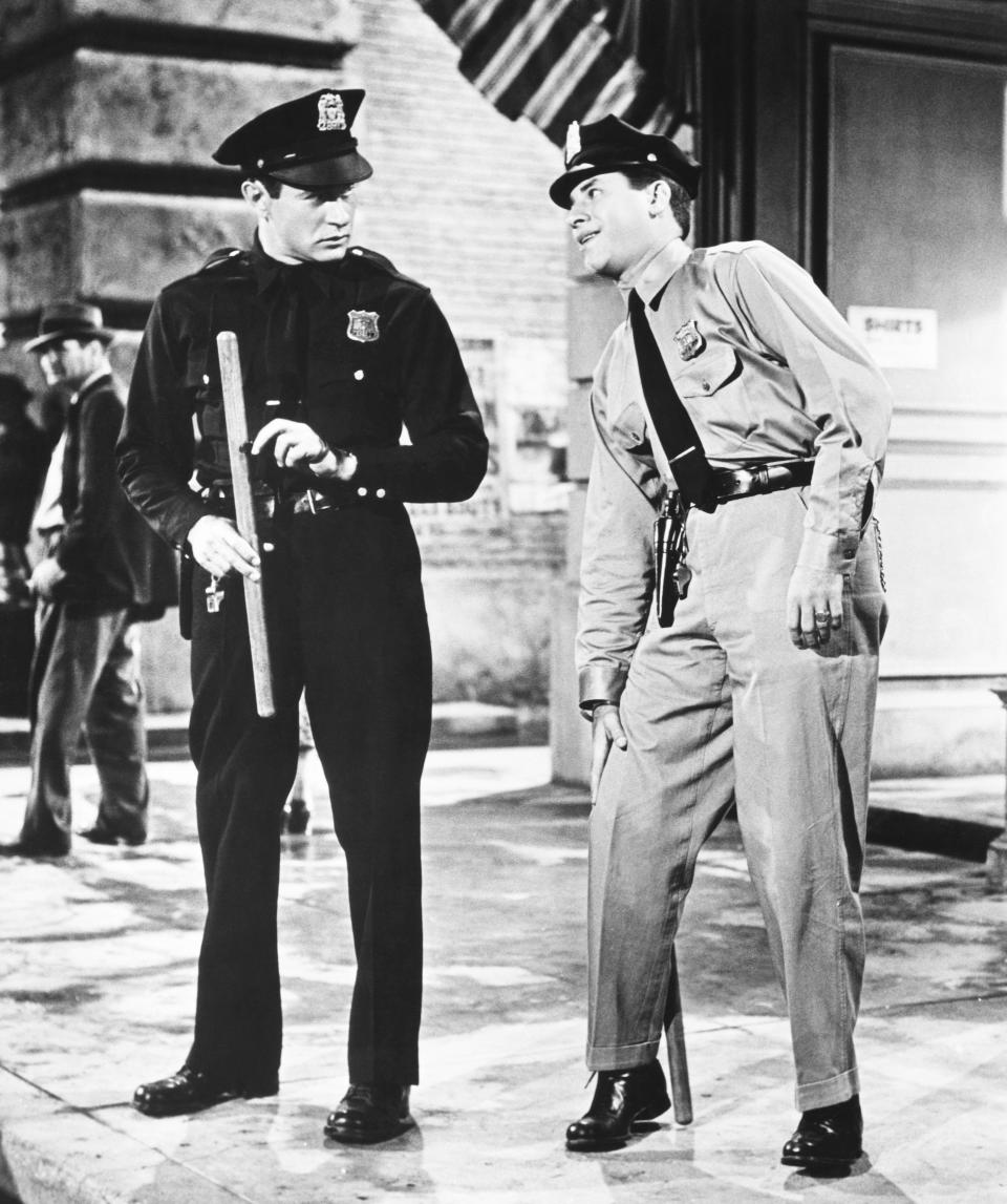 <p>After splitting with Martin, Lewis made his solo debut in this crime comedy co-starring Darren McGavin. (Photo: Everett Collection) </p>