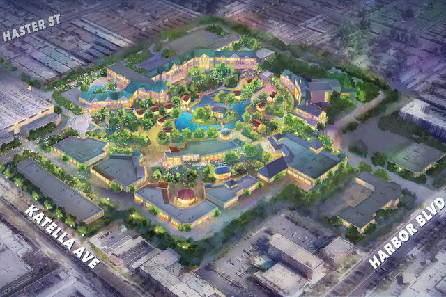 <p>Disney</p> Concept art for DisneylandForward's expansion plans.