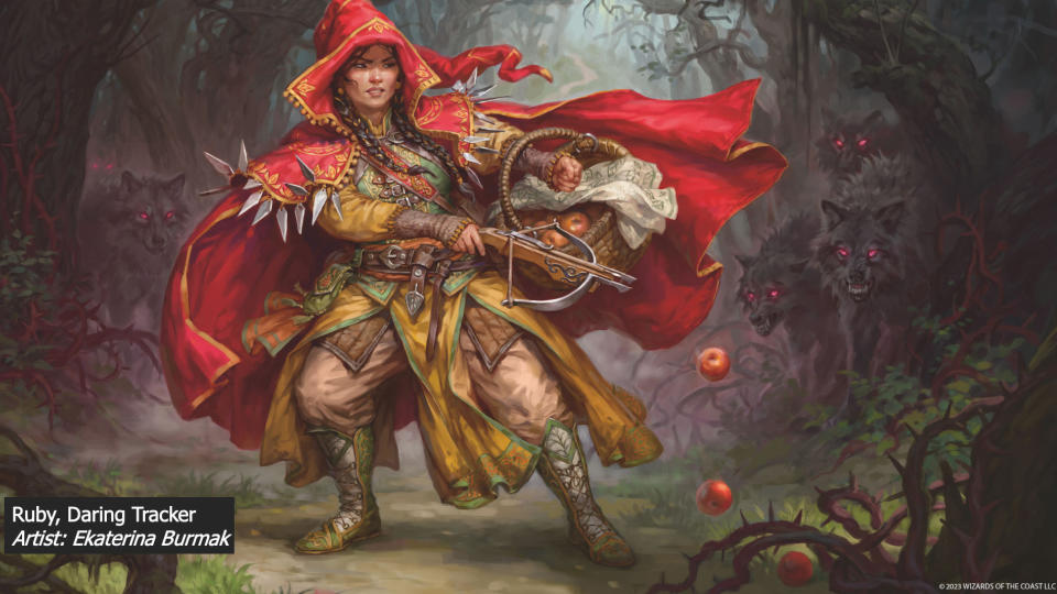 A Little Red Riding Hood analog in Wilds of Eldraine