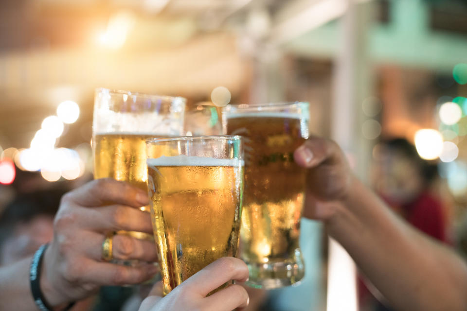 New research finds &#39;light moderate drinkers&#39; at least risk of dying early or developing cancer. [Photo: Getty]