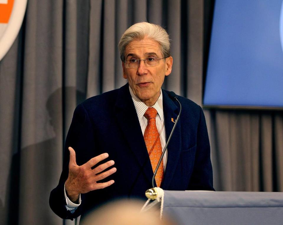 UM President Julio Frenk became embroiled in a controversy over his sudden firing of UM School of Law Dean Anthony Varona.