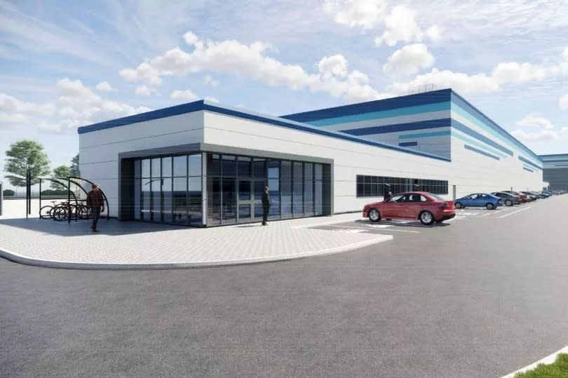 CGI of planned DWP Distribution Centre redevelopment