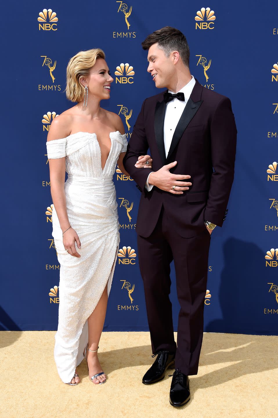 Scarlett Johansson and Colin Jost