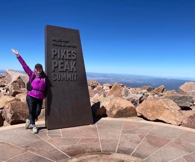 To prepare for the trip, Danielle Kincaid hiked to the top of Pikes Peak more than once.