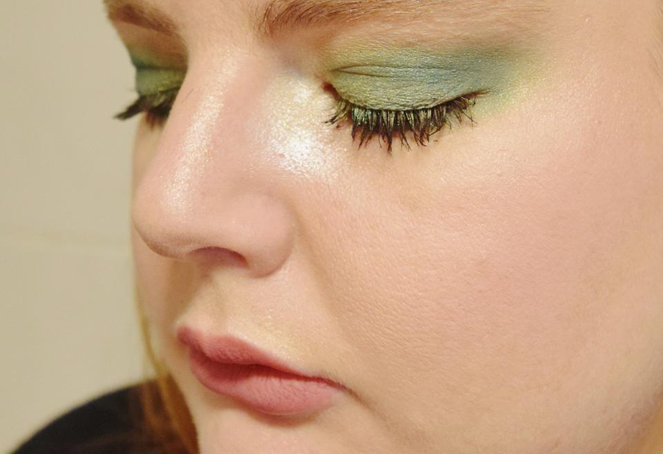 Look 3: A smokey Greenery