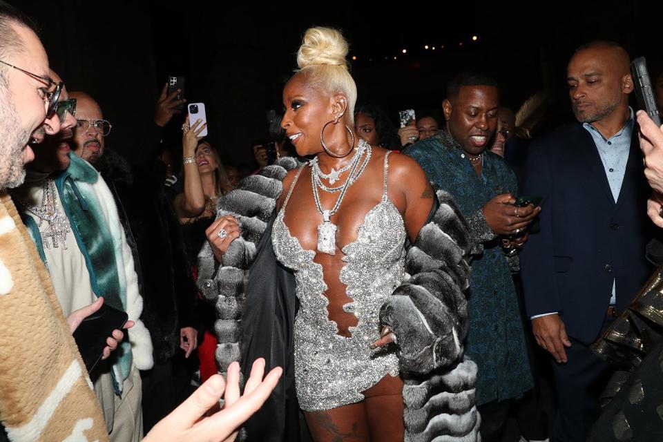 Mary J. Blige during her Birthday Celebration at Cipriani Wall Street on January 14, 2023 in New York City.