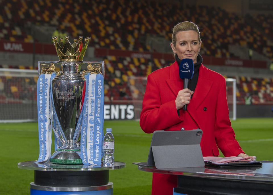Gabby Logan is one of the UK's most prominent sports broadcasters. (CameraSport/Getty)