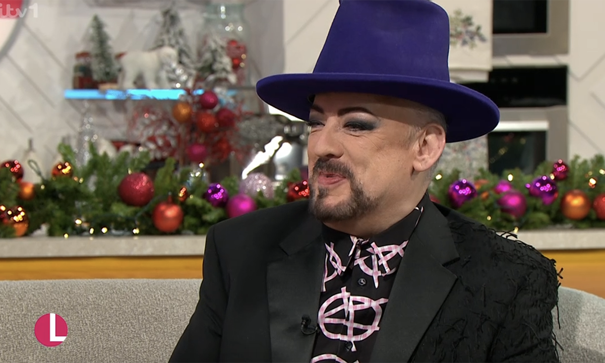 Boy George made a cheeky dig at Madonna on Lorraine (ITV screengrab)