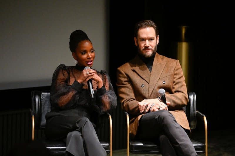 Mark-Paul Gosselaar and Shanola Hampton take part in a "Found" Q&A. Photo courtesy of NBC