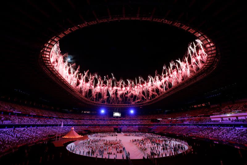 Foto del viernes de la ceremonia de apertura de los Juegos Olímpicos de Tokio