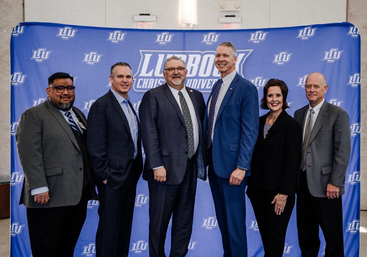 Leaders with the city of Lubbock, Lubbock Chamber of Commerce and Lubbock Christian University gathered Tuesday morning to celebrate the new LCU Elevate initiative.