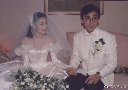 章小蕙因揮霍無度造成阿B破產，兩人於1999年離婚。（圖／翻攝自微博）