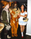 <p>Tour mates Jonas and Lovato were part of a <i>Wizard of Oz</i> group costume at a Beverly Hills bash. (Photo: AKM-GSI) </p>