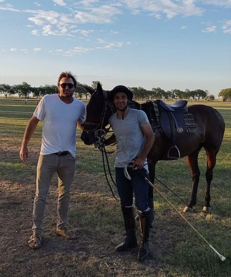 Leo Ponzio con otro polista de alto handicap: Alfredo Cappella Barabucci