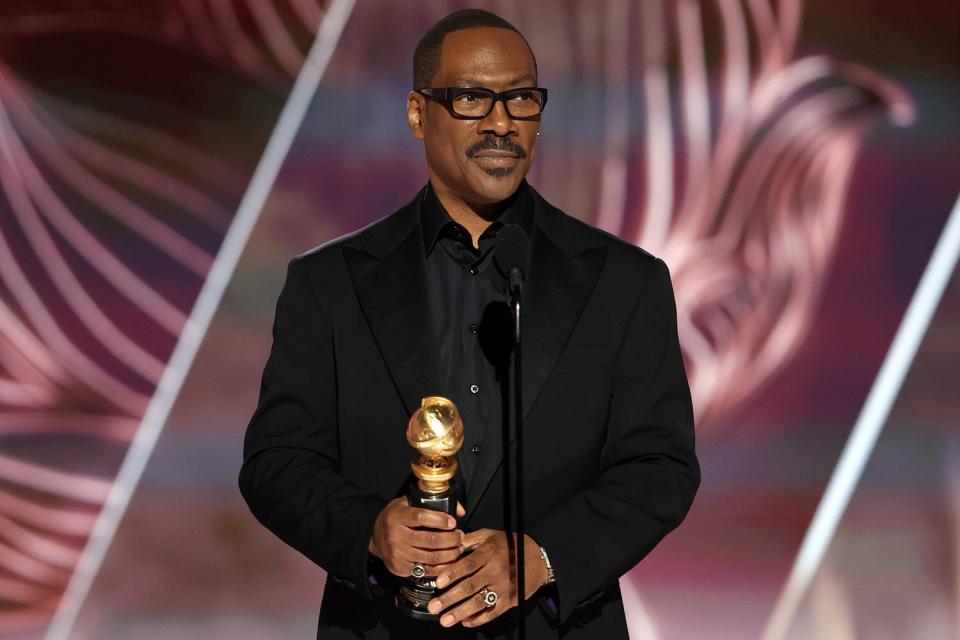 Honoree Eddie Murphy accepts the Cecil B. DeMille Award onstage at the 80th Annual Golden Globe Awards held at the Beverly Hilton Hotel on January 10, 2023 in Beverly Hills, California.