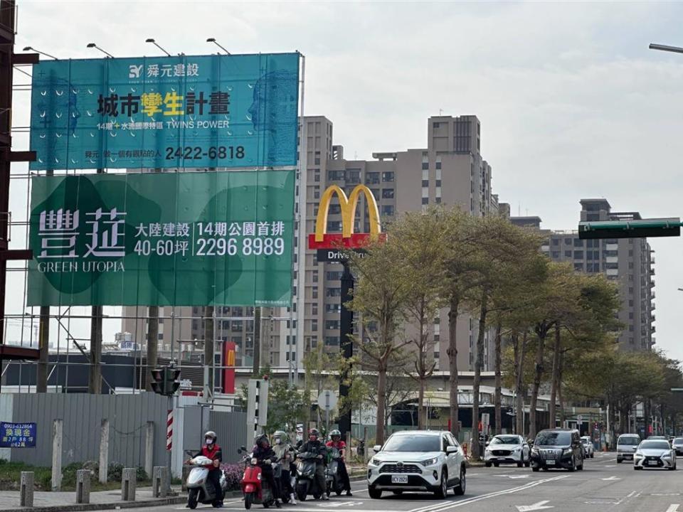 台中巨蛋今日正式動工，周邊房市齊高歌，今年掀起推案熱潮！圖／曾麗芳