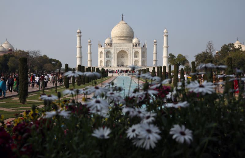 FILE PHOTO: The historic Taj Mahal is pictured in Agra