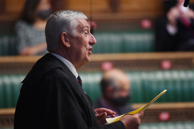 Sir Lindsay Hoyle (UK Parliament/Jessica Taylor/PA)