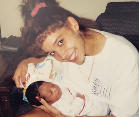 <p>Heather Van Norman Instagram</p> Heather Van Norman with her son Odell Beckham Jr. as an infant