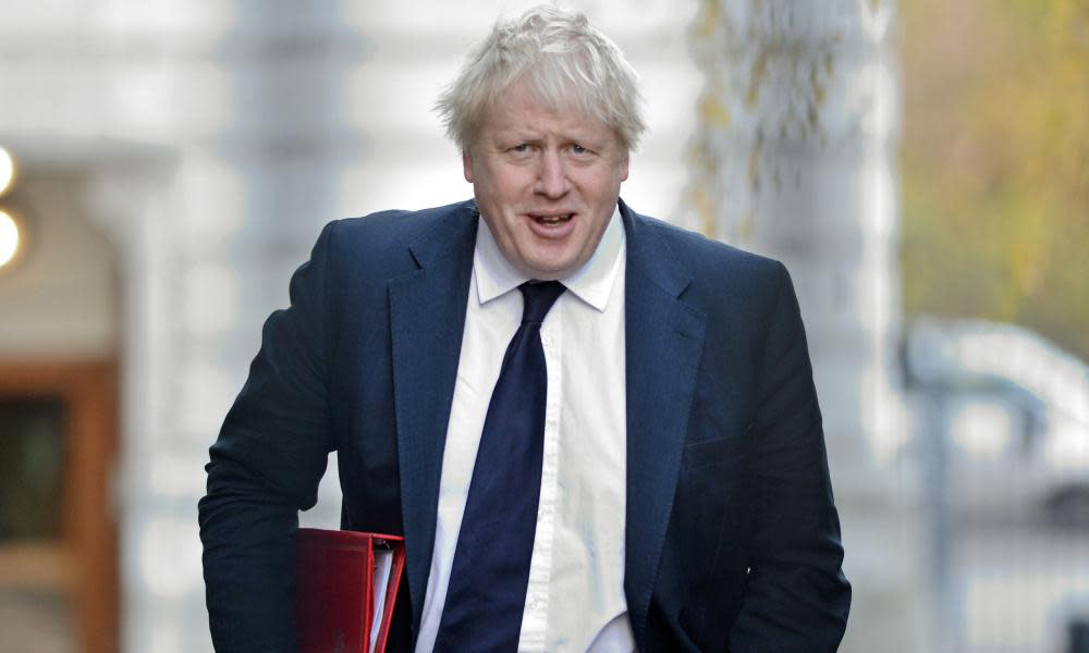 Foreign Secretary Boris Johnson