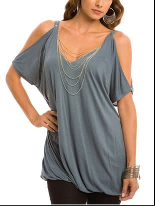 Nicole Draped Neck Top - $79.00