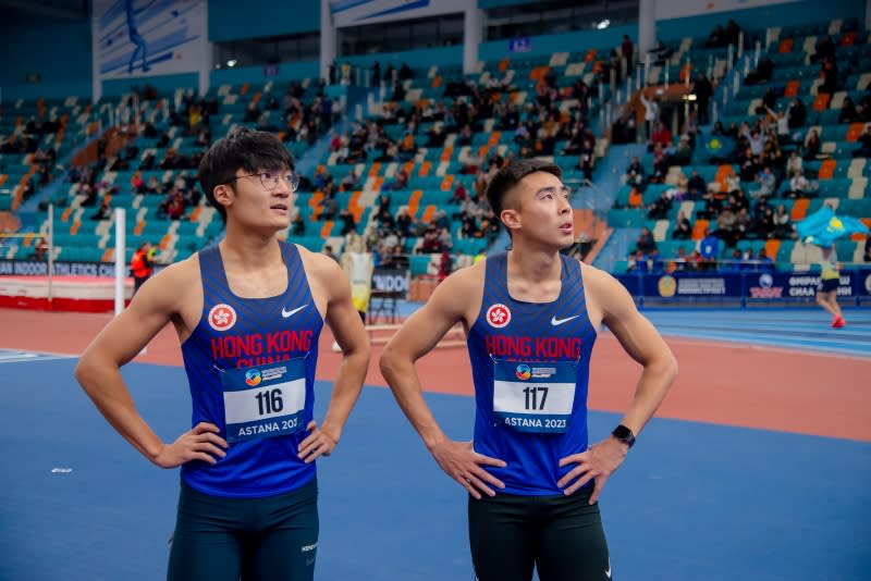 王珞僖（左）及張宏峰（圖：Asian Athletics Association）