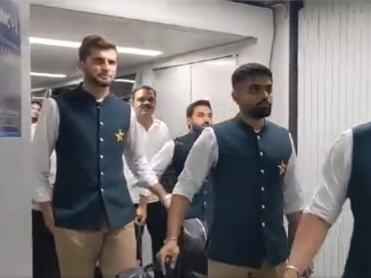 Pakistan cricket team arrives in India for ICC 2023 Cricket World Cup (Virat Kohli / Twitter)