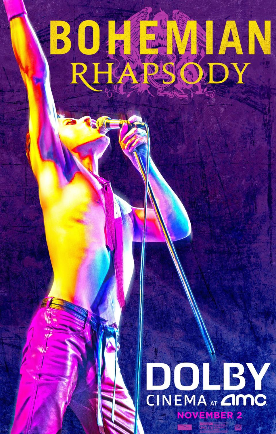 BOHEMIAN RHAPSODY, US character poster, Rami Malek as Freddie Mercury, 2018. TM & copyright © Twentieth Century Fox Film Corp. All rights reserved. /Courtesy Everett Collection