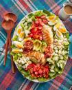 <p>What else is there to say about Cobb salad? Our recipe gets a little easier by using rotisserie chicken, so it's a fast lunch option.</p><p><strong><a href="https://www.countryliving.com/food-drinks/a36343286/basic-cobb-salad-recipe/" rel="nofollow noopener" target="_blank" data-ylk="slk:Get the recipe for Cobb Salad;elm:context_link;itc:0" class="link ">Get the recipe for Cobb Salad</a>.</strong></p>